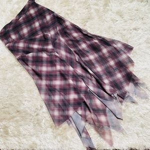 UNIF Riff Plaid Skirt
